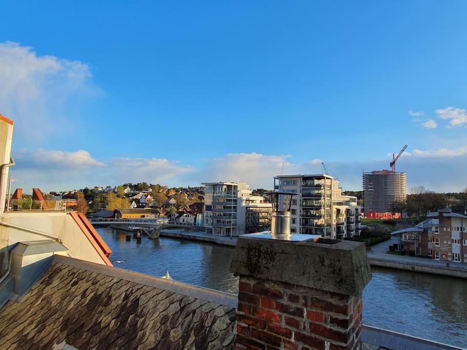 Modern Loftsleilighet Fredrikstad Bagian luar foto
