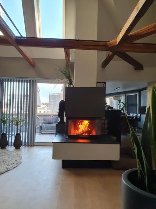 Modern Loftsleilighet Fredrikstad Bagian luar foto